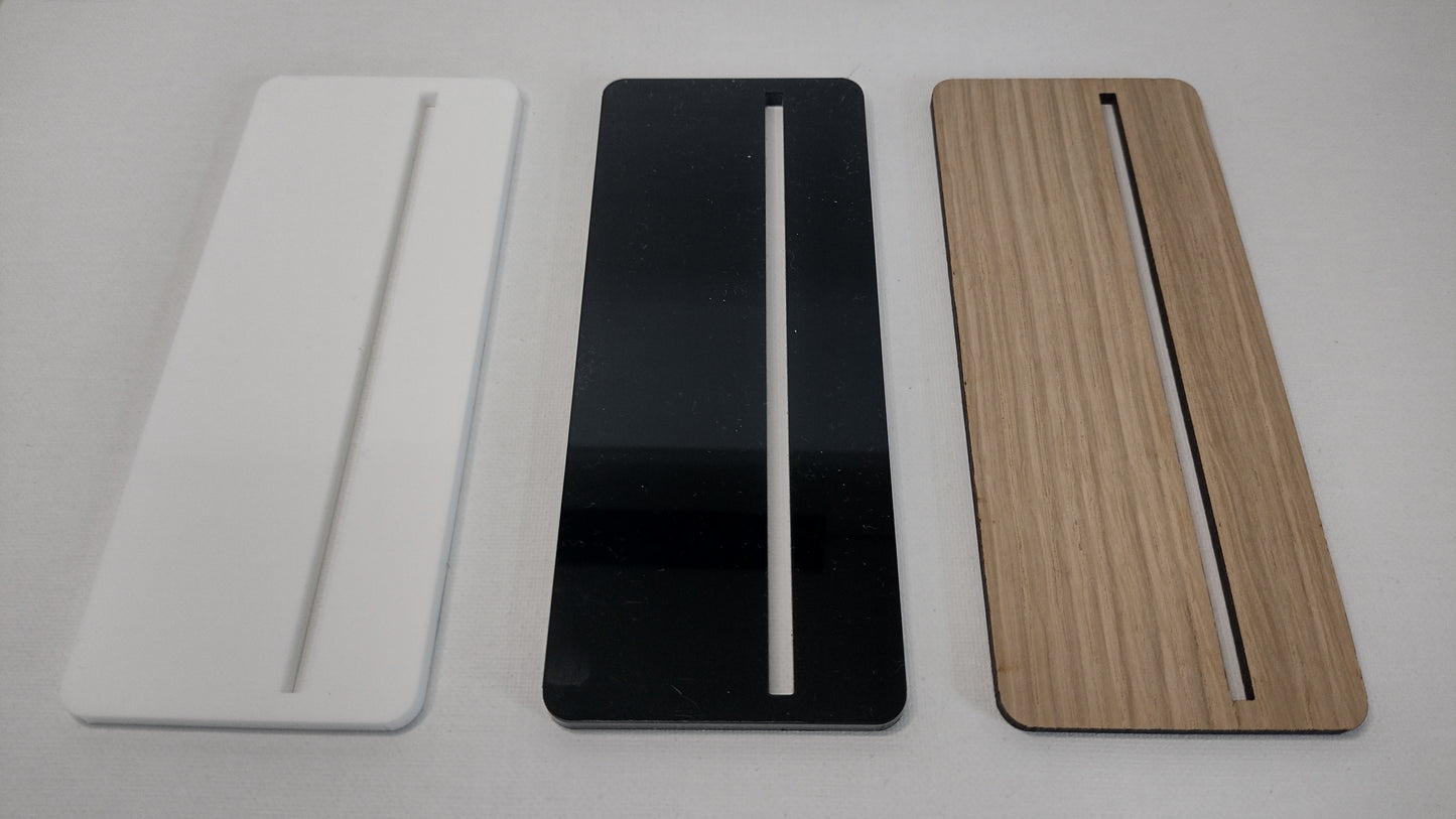 A5 clear 3mm Acrylic Plaque with stand, packing and postage